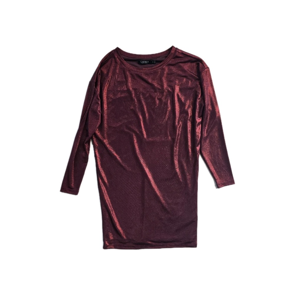 lauren ralph lauren black Label  Dress Small‎ Gliter Red